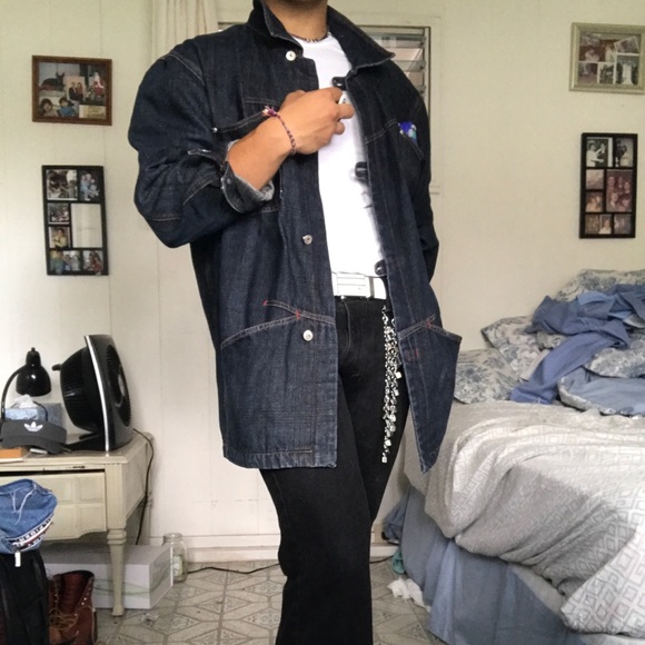 Marithé et François Girbaud Denim Trench - Picture 1 of 4